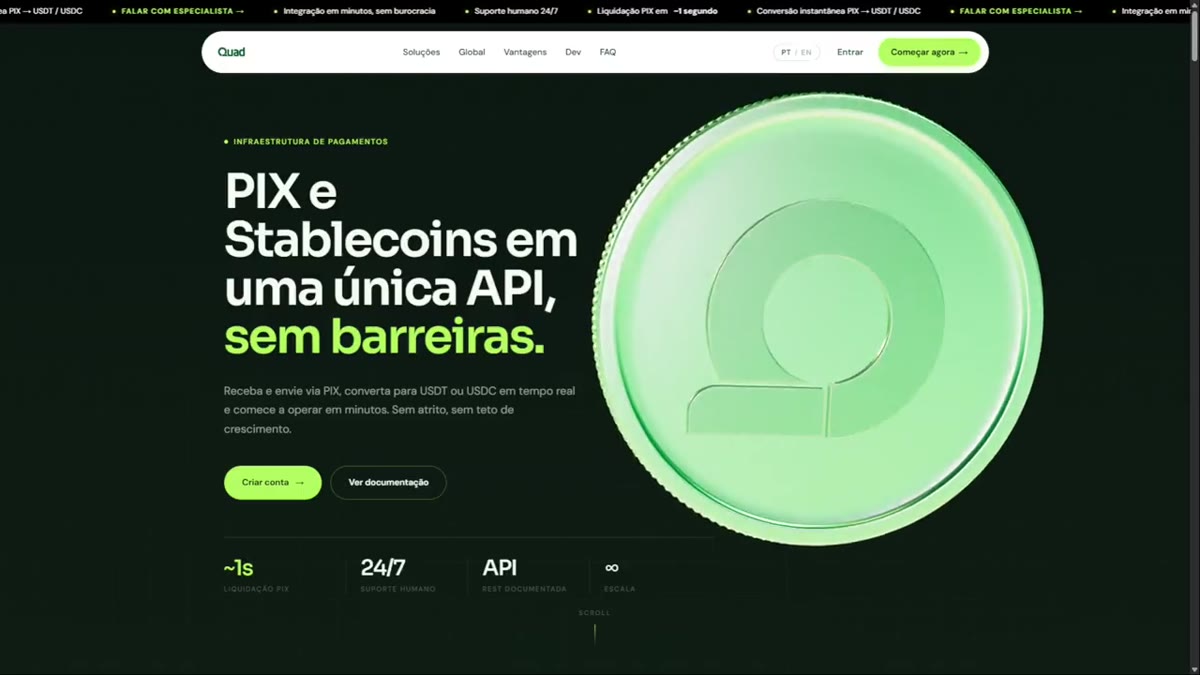 Site Quad — infraestrutura de pagamento